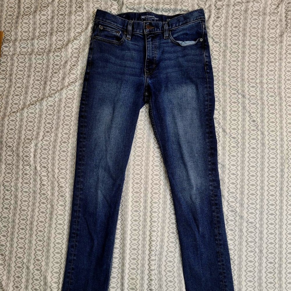 Banana Republic blue jeans. Size 31x30.  NWOT